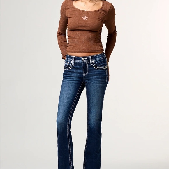 MISS ME Raleigh Stitched Bootcut Jeans - Picture 1 of 10